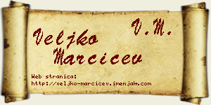 Veljko Marčićev vizit kartica